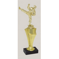 Rising Cup Trophy w/ Marble Base (12")